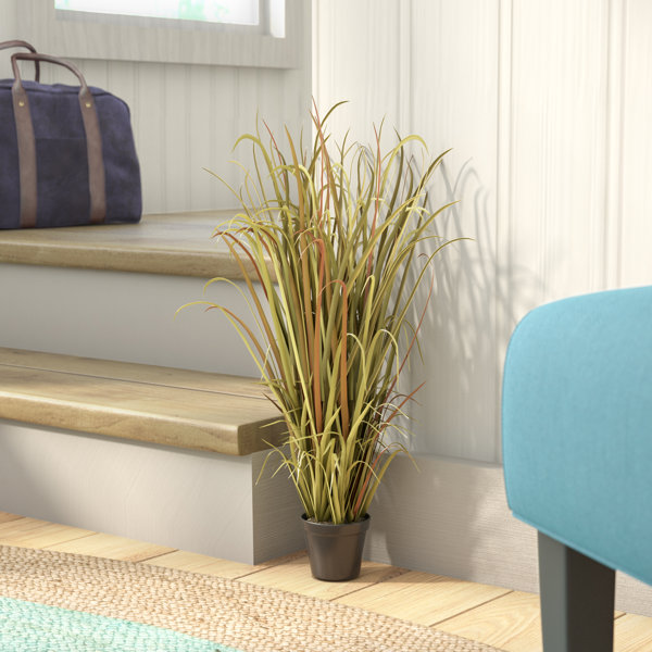 Primrue PVC Artificial Mixed Grass & Reviews Wayfair